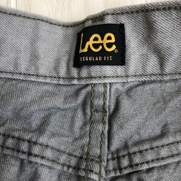 Lee Regular Fit Men's Gray Denim Jeans Straight Leg 38 x 29 Zip Closure Pants - Picture 8 of 10